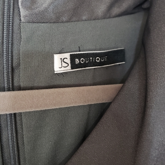 JS Boutique Metalic Grey Dress - Picture 3 of 3